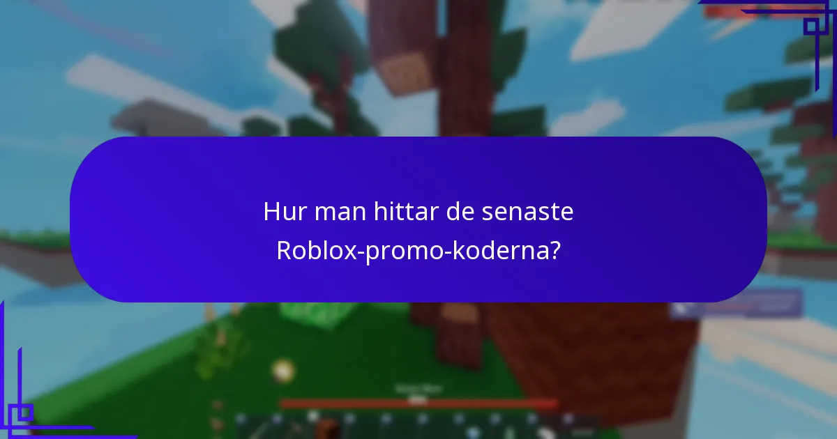 Vad är Roblox-promo-koder för spelpass?